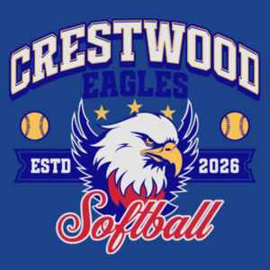 Crestwood Eagles Softball Design 1 on a - Pocket Cinch Pack Design