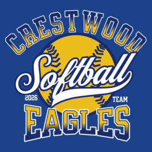 Crestwood Eagles Softball Design 2 on a - Pocket Cinch Pack Design