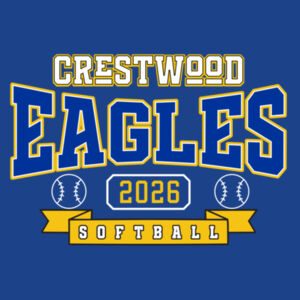 Crestwood Eagles Softball Design 3 on a - Pocket Cinch Pack Design
