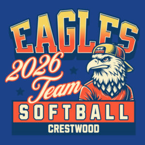 Crestwood Eagles Softball Design 5 on a - Pocket Cinch Pack Design