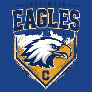 Crestwood Eagles Softball Design 6 on a - Pocket Cinch Pack Design