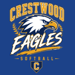 Crestwood Eagles Softball Design 7 on a - Pocket Cinch Pack Design