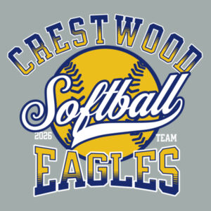 Crestwood Eagles Softball Design 2 on a Port & Co. ® - Youth Fan Favorite Tee Design