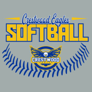 Crestwood Eagles Softball Design 4 - Youth Fan Favorite Tee Design