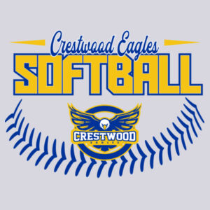 Crestwood Eagles Softball Design 4 - 50/50 Youth Core Blend Tee Design
