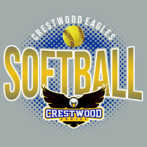 Crestwood Eagles Softball Design 8 on a - Fan Favorite Tee Design
