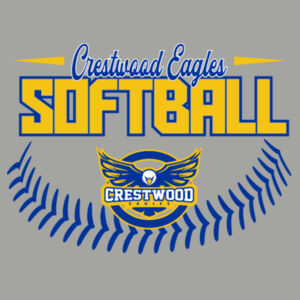 Crestwood Eagles Softball Design 4 - Youth PosiCharge ® Competitor Tee Design
