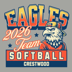 Crestwood Eagles Softball Design 5 - Youth PosiCharge ® Competitor Tee Design