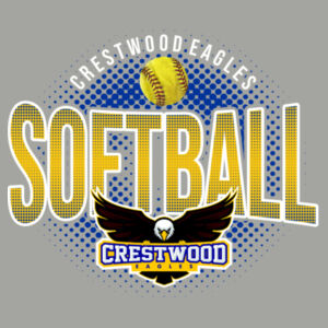 Crestwood Eagles Softball Design 8 on a - Youth PosiCharge ® Competitor Tee Design