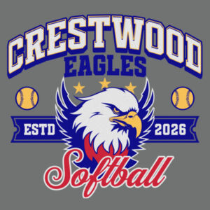 Crestwood Eagles Softball Design 1 on a District ® - Youth Perfect Tri ® Tee Design
