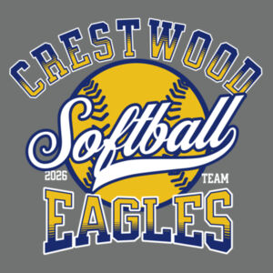 Crestwood Eagles Softball Design 2 on a District ® - Youth Perfect Tri ® Tee Design
