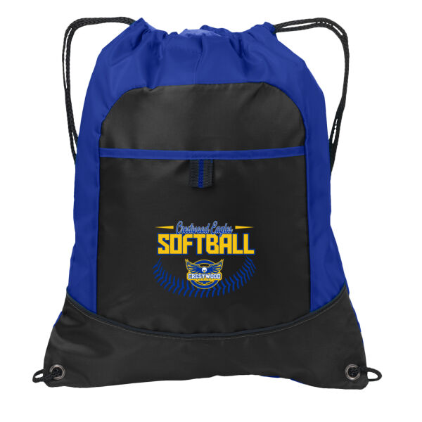 Crestwood Eagles Softball Design 4 on a - Pocket Cinch Pack Thumbnail