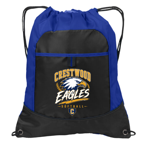 Crestwood Eagles Softball Design 7 on a - Pocket Cinch Pack Thumbnail