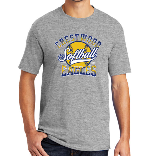 Crestwood Eagles Softball Design 2 on a Port & Co ® - 50/50 Core Blend Tee Thumbnail