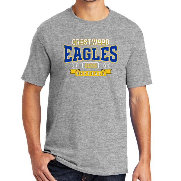 Crestwood Eagles Softball Design 3 - 50/50 Core Blend Tee Thumbnail
