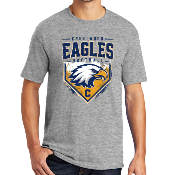 Crestwood Eagles Softball Design 6 on a - 50/50 Core Blend Tee Thumbnail