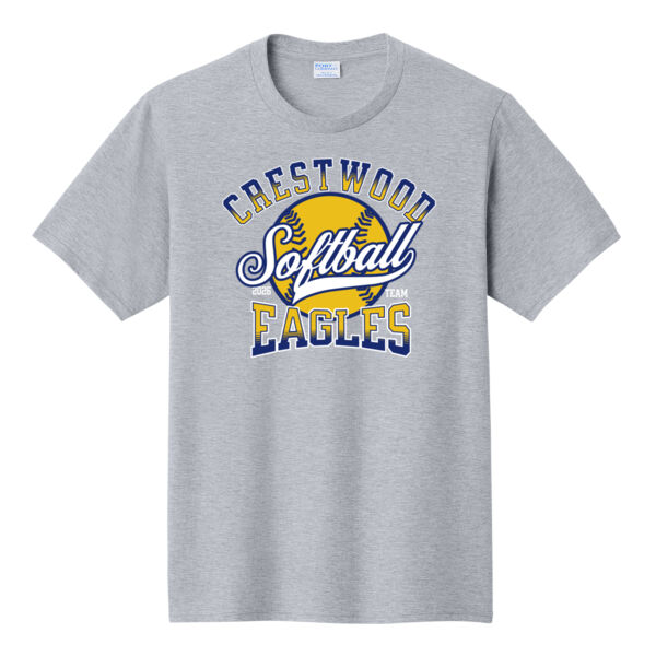 Crestwood Eagles Softball Design 2 on a Port & Co ® - Fan Favorite Tee Thumbnail
