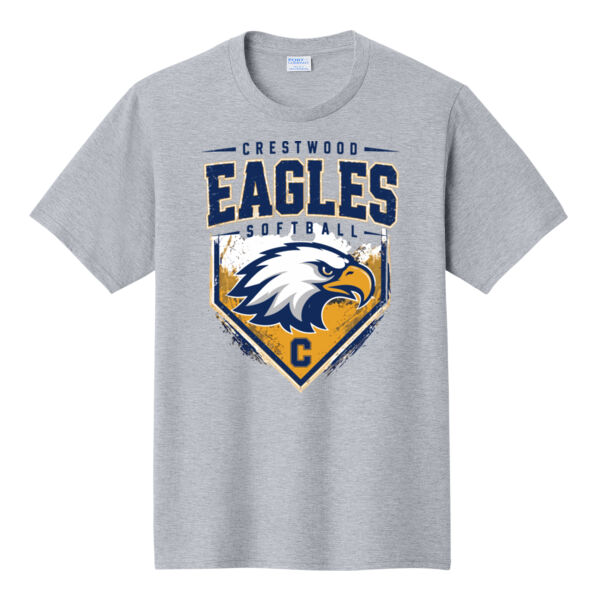 Crestwood Eagles Softball Design 6 on a - Fan Favorite Tee Thumbnail