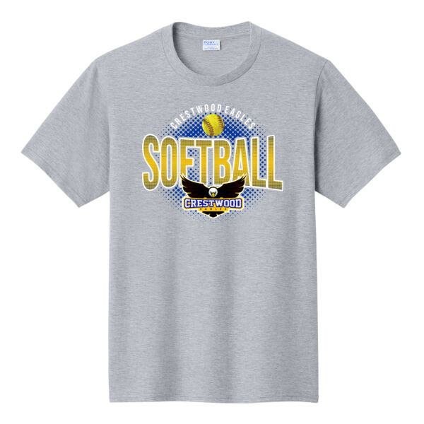Crestwood Eagles Softball Design 8 on a - Fan Favorite Tee Thumbnail