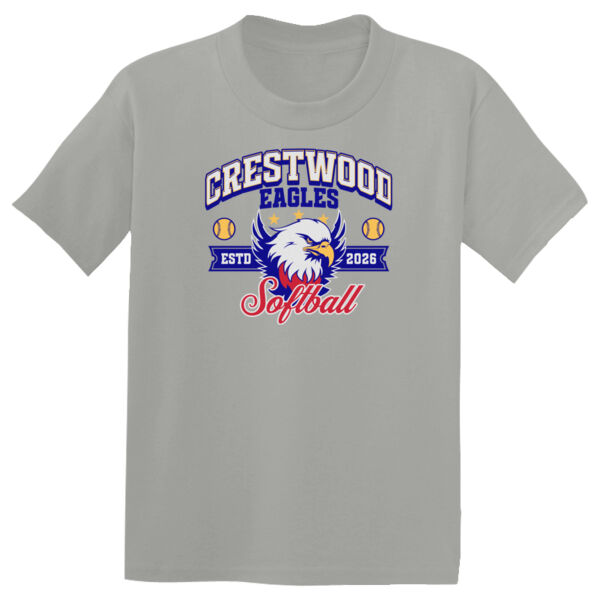 Crestwood Eagles Softball Design 1 on a Sport-Tek ® - Youth PosiCharge ® Competitor Tee Thumbnail