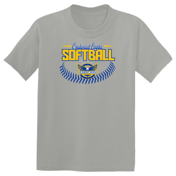 Crestwood Eagles Softball Design 4 - Youth PosiCharge ® Competitor Tee Thumbnail