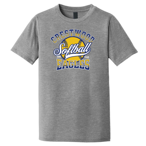 Crestwood Eagles Softball Design 2 on a District ® - Youth Perfect Tri ® Tee Thumbnail